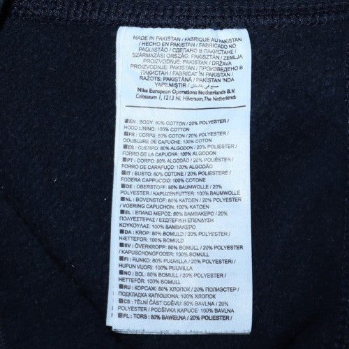 Mens UK Size L Nike Blue Full Zip Hoodie