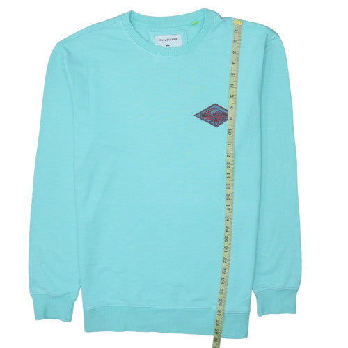 Mens UK Size M Quiksilver Blue Pullover Sweatshirt