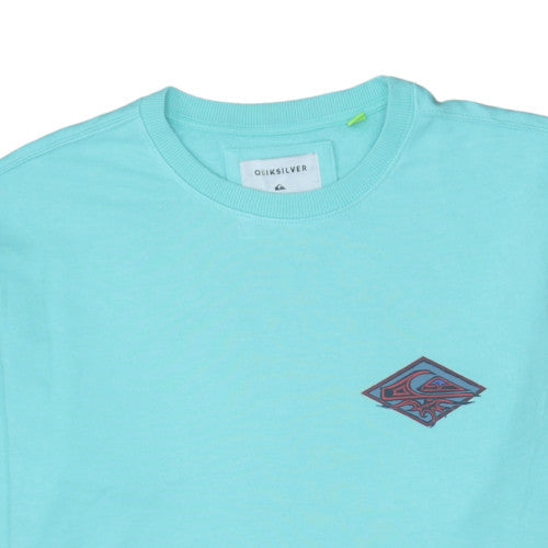 Mens UK Size M Quiksilver Blue Pullover Sweatshirt