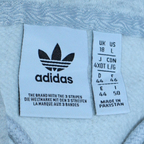 Womens UK Size 18 Adidas Grey Pullover Hoodie