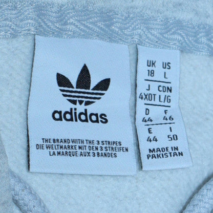 Womens UK Size 18 Adidas Grey Pullover Hoodie