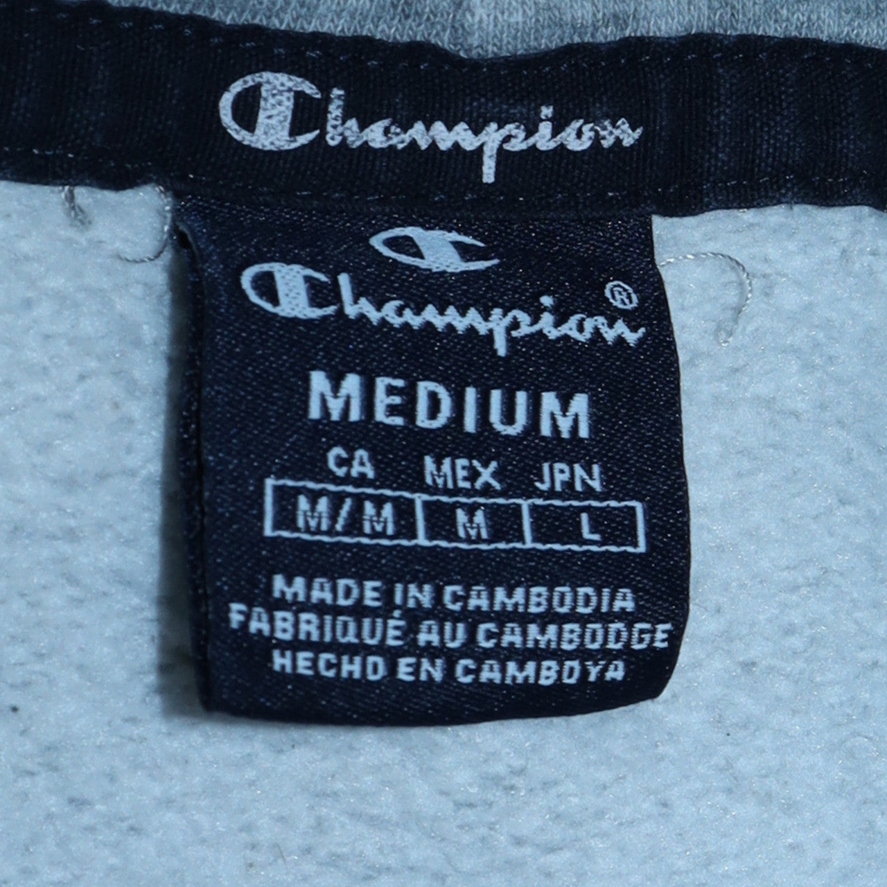 Mens UK Size M Champion Grey Pullover Hoodie