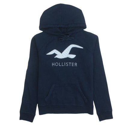 Mens UK Size M Hollister Blue Pullover Hoodie