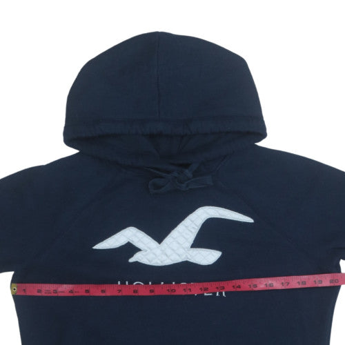 Mens UK Size M Hollister Blue Pullover Hoodie