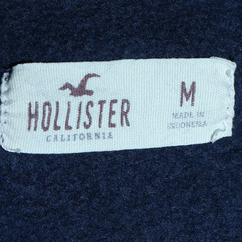 Mens UK Size M Hollister Blue Pullover Hoodie