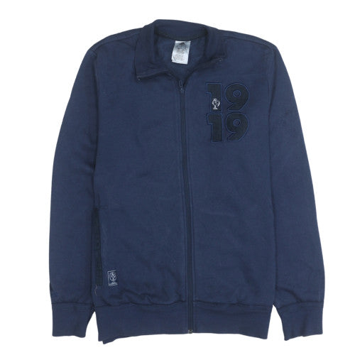 Mens UK Size L Adidas Blue Full Zip Sweatshirt