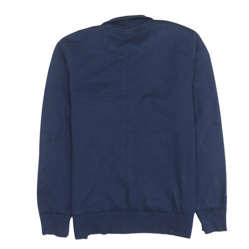 Mens UK Size L Adidas Blue Full Zip Sweatshirt