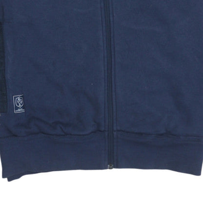 Mens UK Size L Adidas Blue Full Zip Sweatshirt