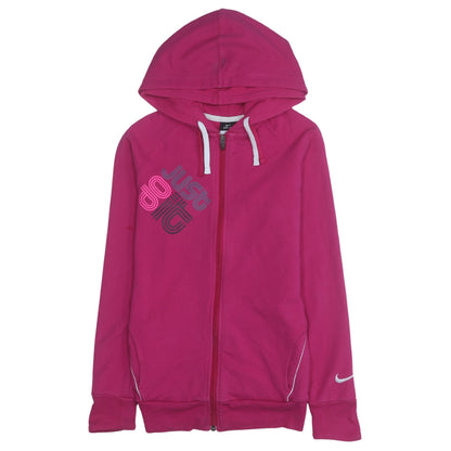 Womens UK Size S Nike Pink Full Zip Hoodie