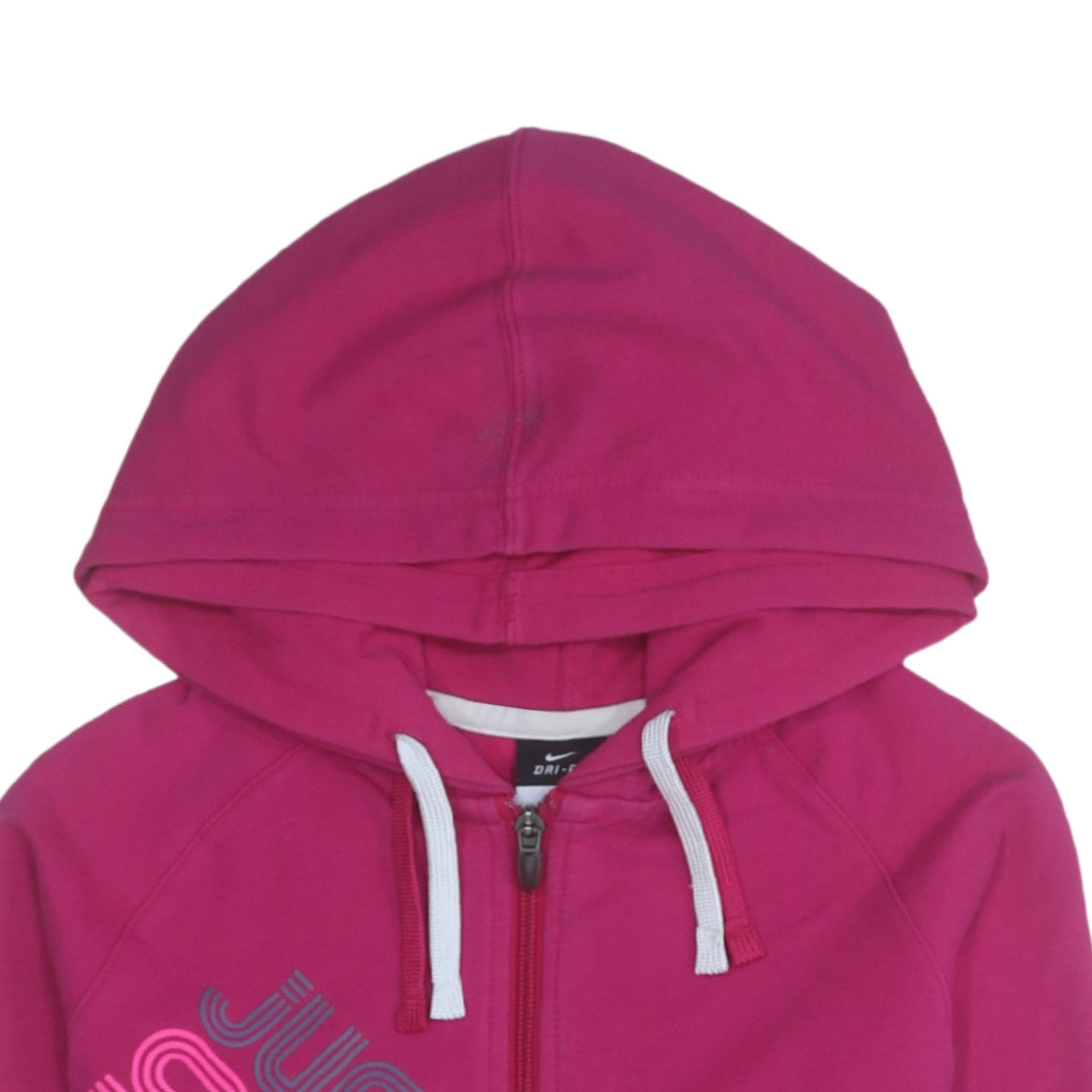 Womens UK Size S Nike Pink Full Zip Hoodie