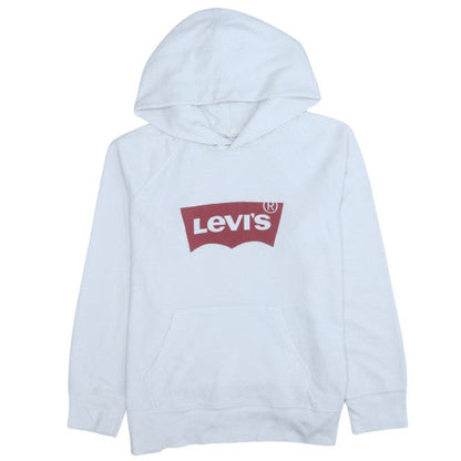 Mens UK Size M Levi's White Pullover Hoodie