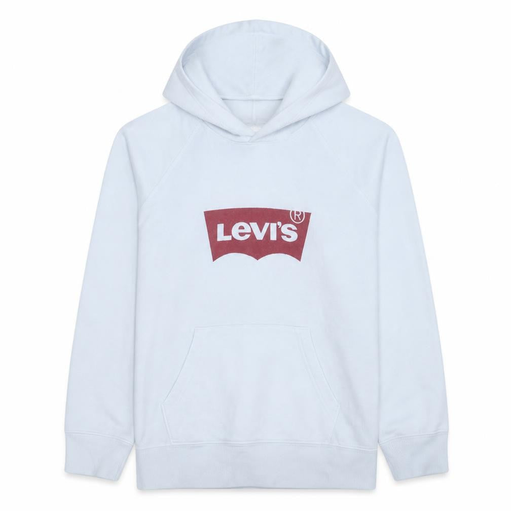 Mens UK Size M Levi's White Pullover Hoodie