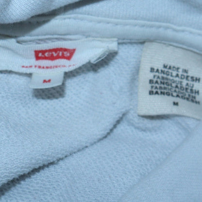 Mens UK Size M Levi's White Pullover Hoodie