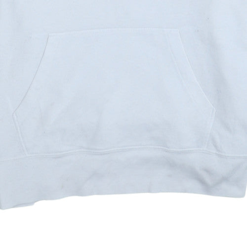 Mens UK Size M Levi's White Pullover Hoodie