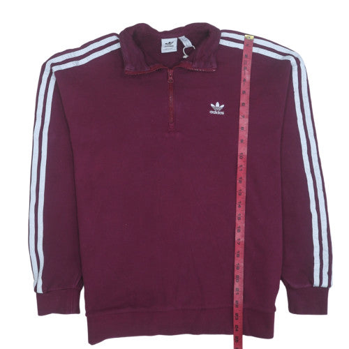 Womens UK Size 12 Adidas Red Pullover Sweatshirt