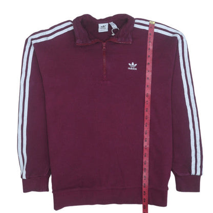 Womens UK Size 12 Adidas Red Pullover Sweatshirt