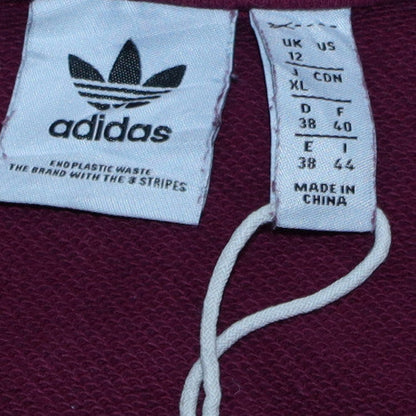 Womens UK Size 12 Adidas Red Pullover Sweatshirt