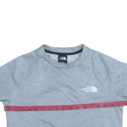 The North Face Boys Grey Crew Neck Sweatshirt Size L Youth Fleece