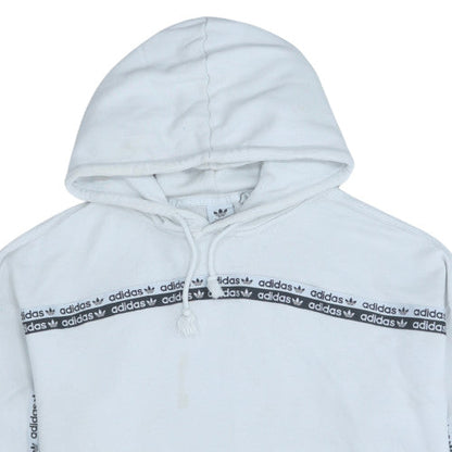 Womens UK Size 10 Adidas White Pullover Hoodie