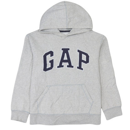 GAP Girls Grey Pullover Hoodie 2XL Fleece Logo Long Sleeve Sweatshirt