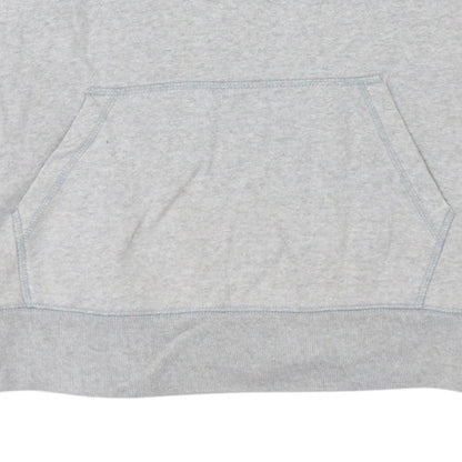 GAP Girls Grey Pullover Hoodie 2XL Fleece Logo Long Sleeve Sweatshirt