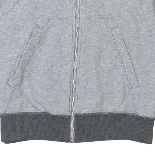 Mens UK Size S Nike Grey Full Zip Hoodie