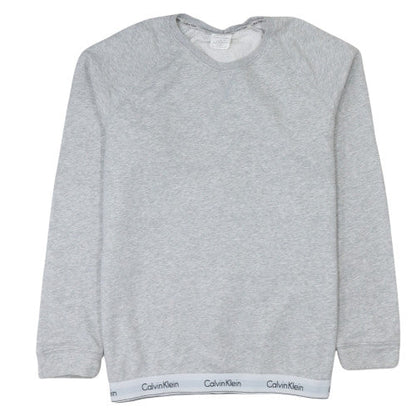 Mens UK Size XL Calvin Klein Grey Pullover Sweatshirt
