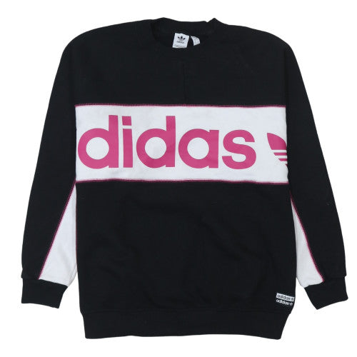 Womens UK Size 18 Adidas Black Pullover Sweatshirt