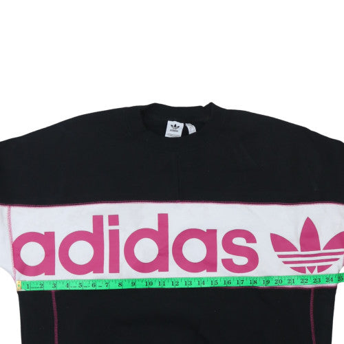 Womens UK Size 18 Adidas Black Pullover Sweatshirt