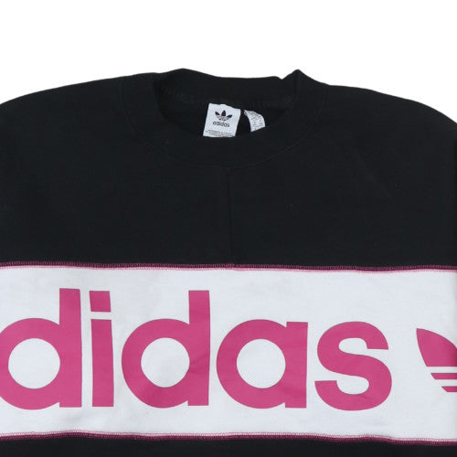 Womens UK Size 18 Adidas Black Pullover Sweatshirt