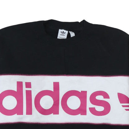 Womens UK Size 18 Adidas Black Pullover Sweatshirt