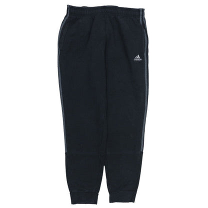 Adidas Men's Black Jogger Trousers Size M Fleece Tapered Fit