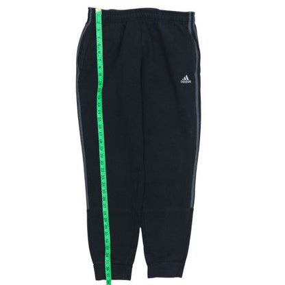 Adidas Men's Black Jogger Trousers Size M Fleece Tapered Fit