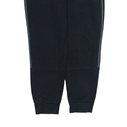 Adidas Men's Black Jogger Trousers Size M Fleece Tapered Fit