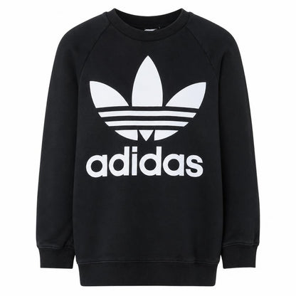 Womens UK Size XS Adidas Black Pullover Sweatshirt