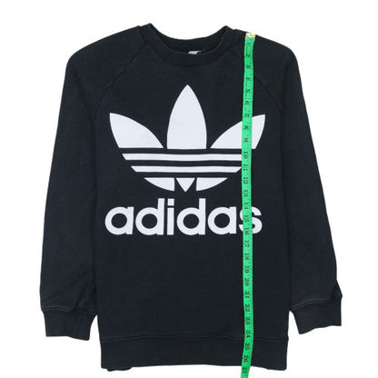 Womens UK Size XS Adidas Black Pullover Sweatshirt