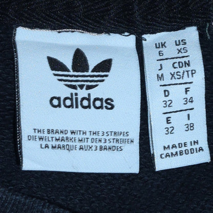 Womens UK Size XS Adidas Black Pullover Sweatshirt