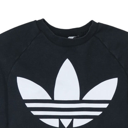 Womens UK Size XS Adidas Black Pullover Sweatshirt