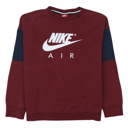 Nike Boys Red Pullover Sweatshirt XL 13-15 Years Logo Crew Neck Fleece