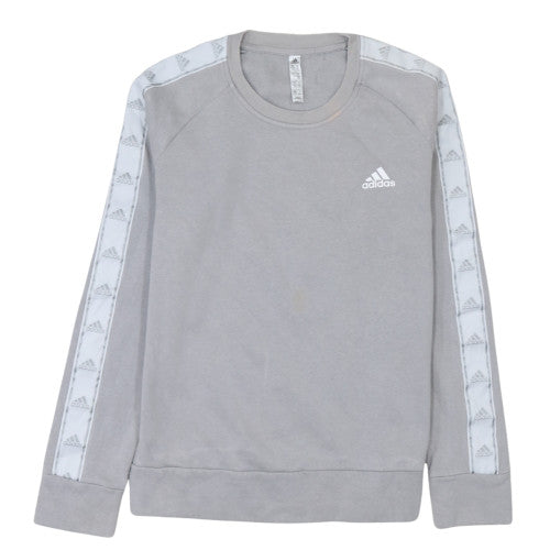 Womens UK Size 12 Adidas Grey Pullover Sweatshirt