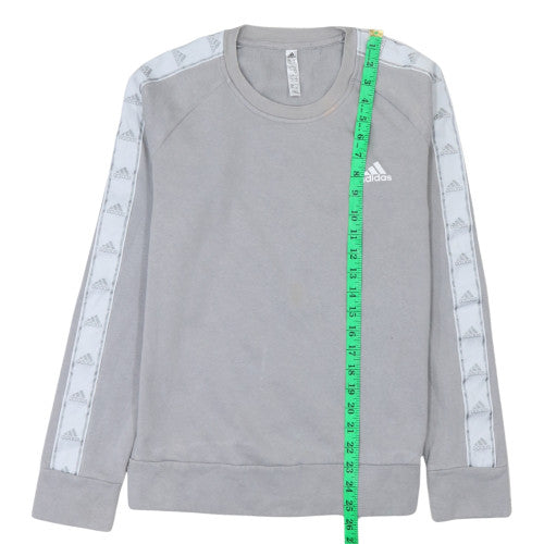 Womens UK Size 12 Adidas Grey Pullover Sweatshirt