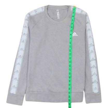 Womens UK Size 12 Adidas Grey Pullover Sweatshirt