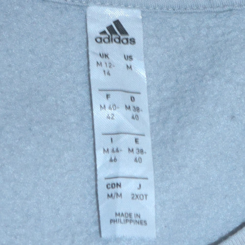 Womens UK Size 12 Adidas Grey Pullover Sweatshirt