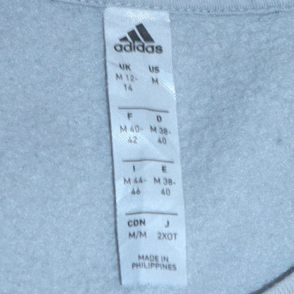 Womens UK Size 12 Adidas Grey Pullover Sweatshirt
