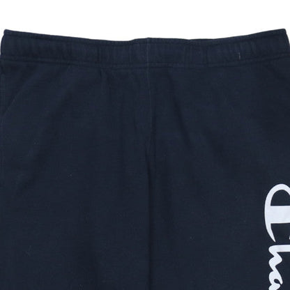 Champion Men's Black Fleece Sweatpants M Regular Fit Logo Athletic Trousers