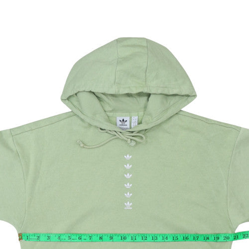 Womens UK Size XS Adidas Green Pullover Hoodie
