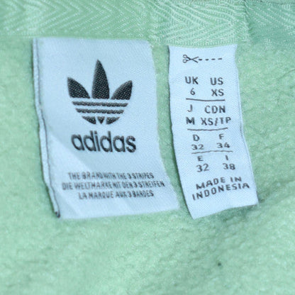Womens UK Size XS Adidas Green Pullover Hoodie