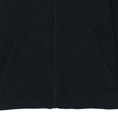 Nike Boys Black Full Zip Hoodie XL (158-170cm) Fleece Lined Sweatshirt