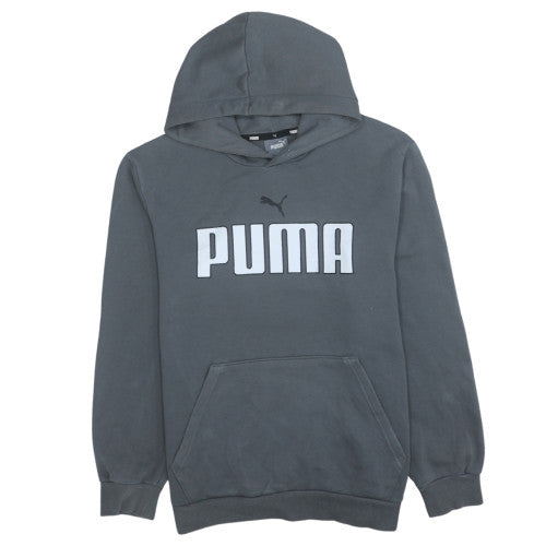 Womens UK Size S Puma Grey Pullover Hoodie