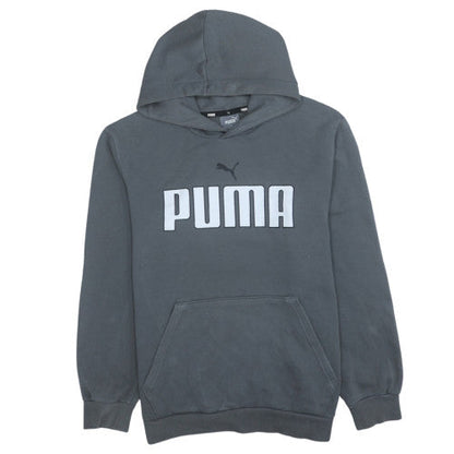 Womens UK Size S Puma Grey Pullover Hoodie